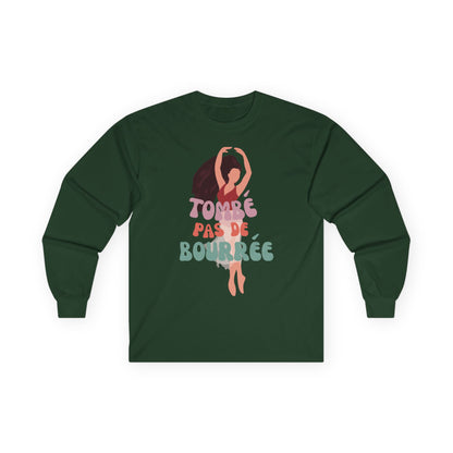 "Tombé Pas de Bourrée" Dance Long Sleeve Shirt – Unisex Ultra Cotton Tee with Bold Ballet Graphic