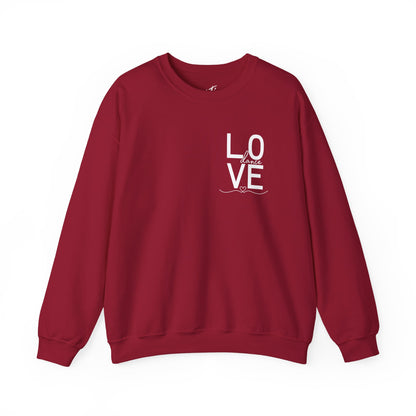 "LOVE Dance" Unisex Crewneck Sweatshirt – Script Letter Graphic Dance Lover Pullover