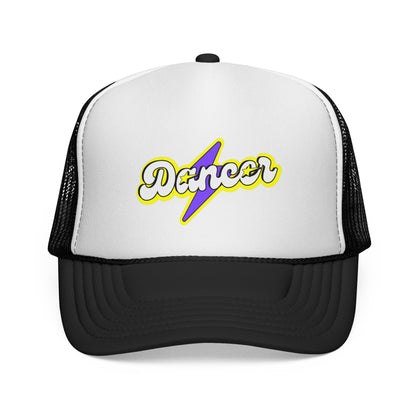 "Dancer" Superhero Graphic Trucker Hat – Bold Unisex Dance Hat with Comic Book Style for Dance Lovers