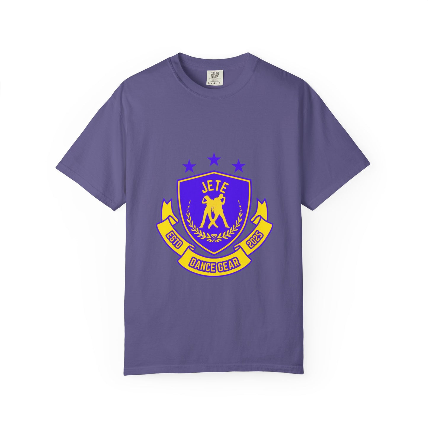 "Jeté Dance Gear" Unisex Garment-Dyed T-Shirt – Collegiate-Style Graphic Tee – Dance Apparel for Dancers & Performers