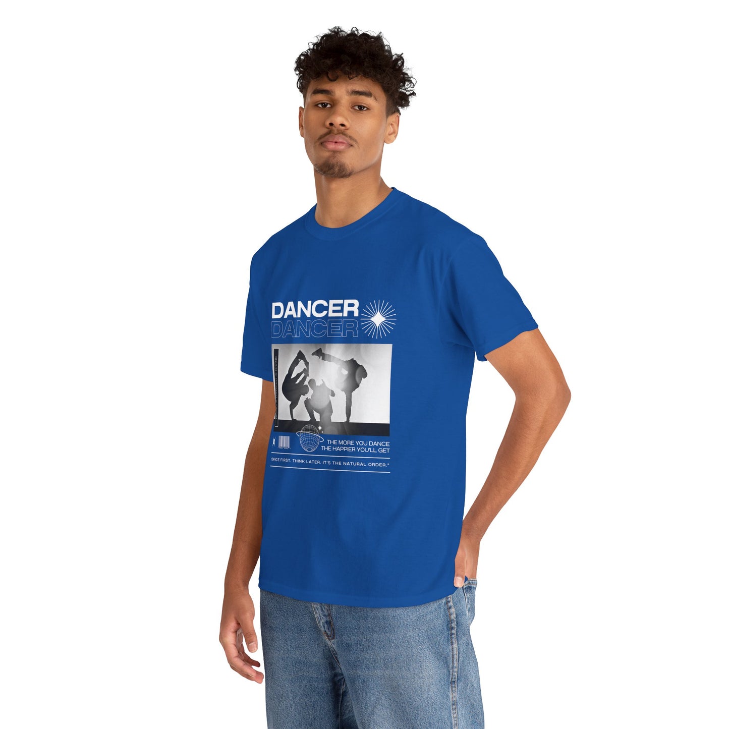 “Dancer” Graphic with Breakdancer Streetwear-Inspired Design | Hip-Hop Dance T-Shirt for Men & Women | Unisex Heavy Cotton Tee