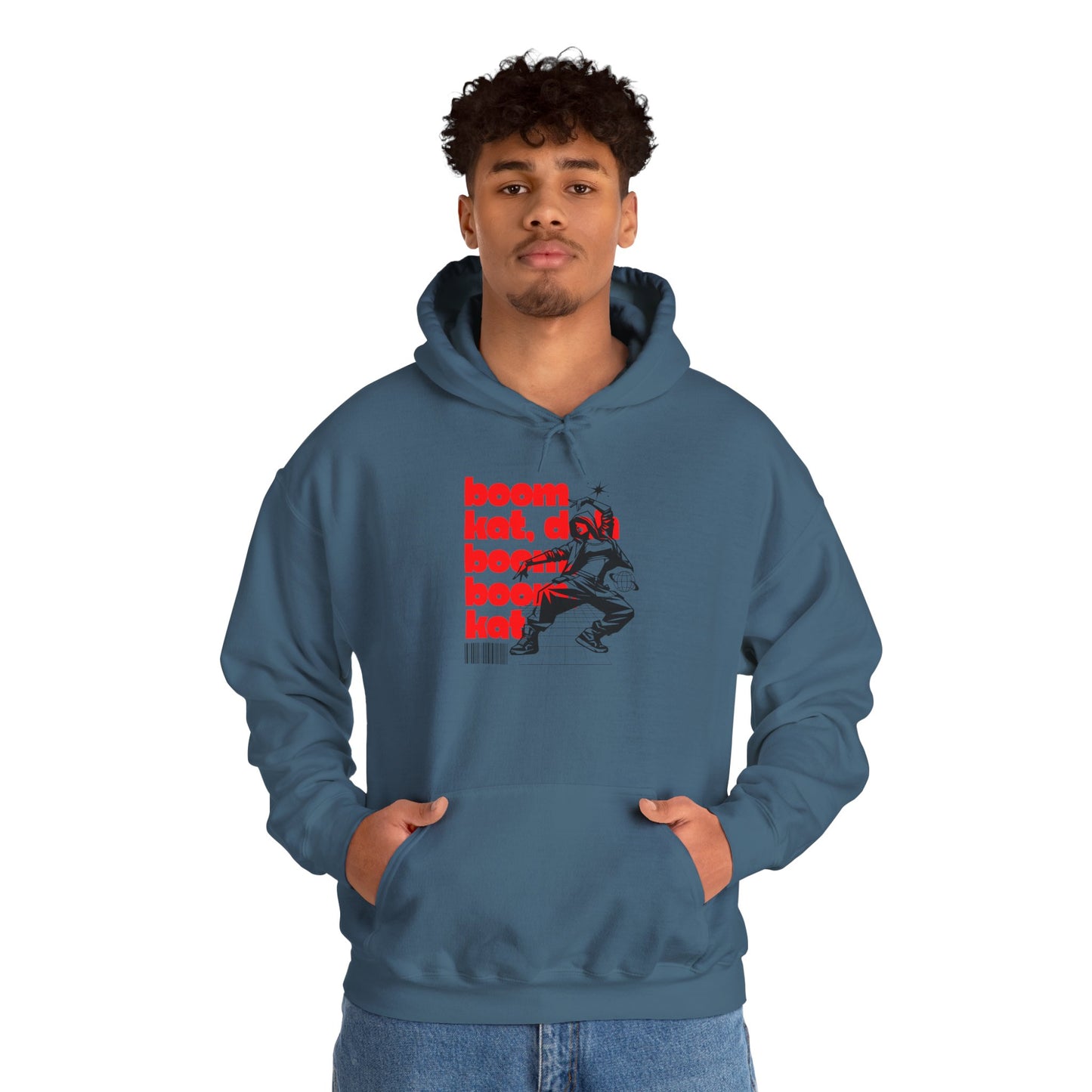 “Boom Kat” Hoodie – Unisex Hooded Sweatshirt with Bold Streetwear-Inspired Dance Graphic