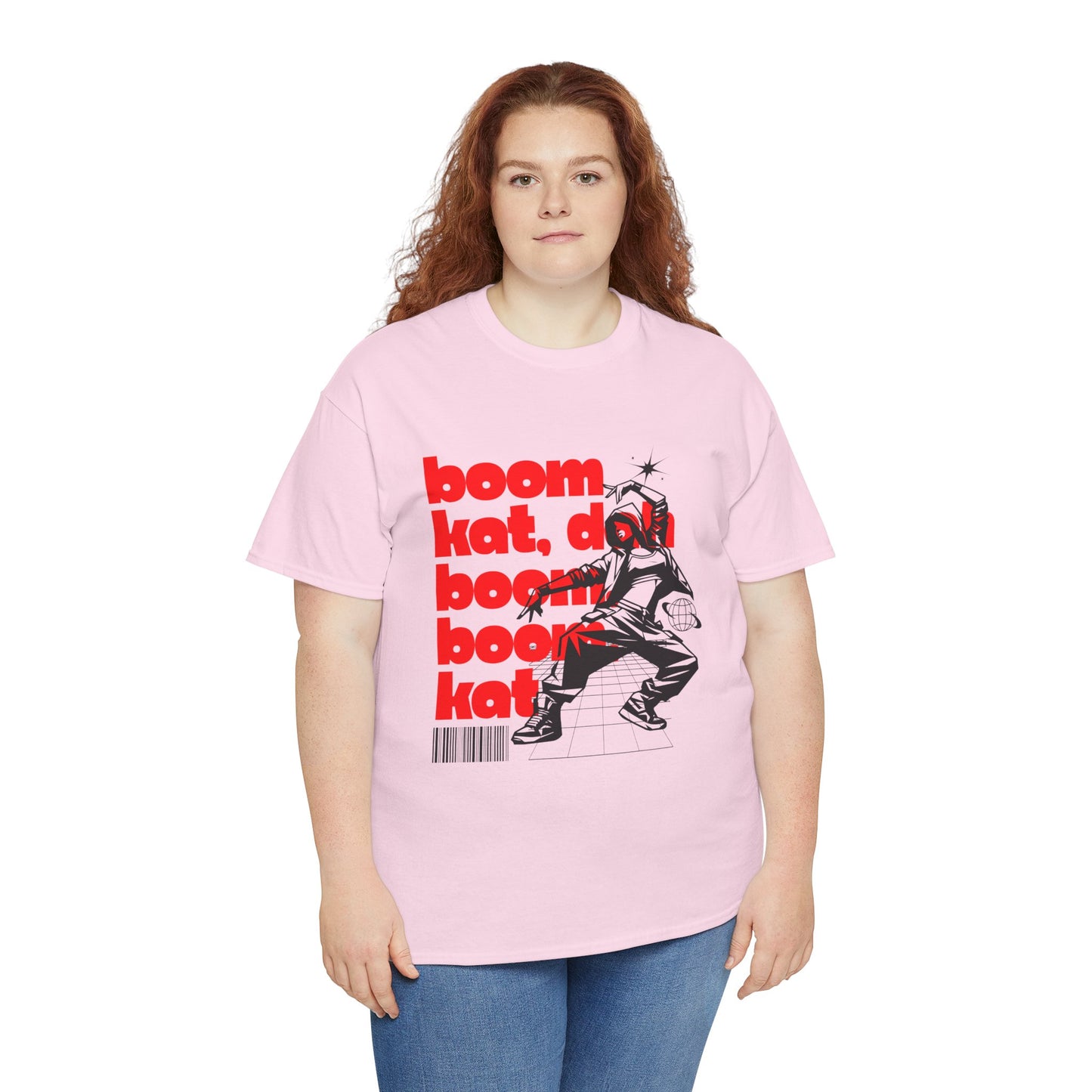 "Boom Kat, Dah, Boom, Boom, Kat" Streetwear Dance Graphic – Unisex Heavy Cotton Tee