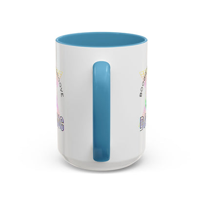"Boogie, Hustle, Groove - Dancing" Disco Accent Coffee Mug – Fun Retro Dance Gift for Coffee Lovers