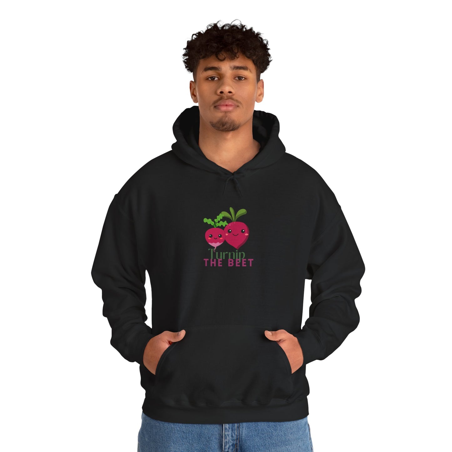"Turnip the Beet" Unisex Hooded Sweatshirt – Funny Dance Pun Hoodie with Cute Veggie Graphic | Cozy Gift for Dancers & Foodie Fans