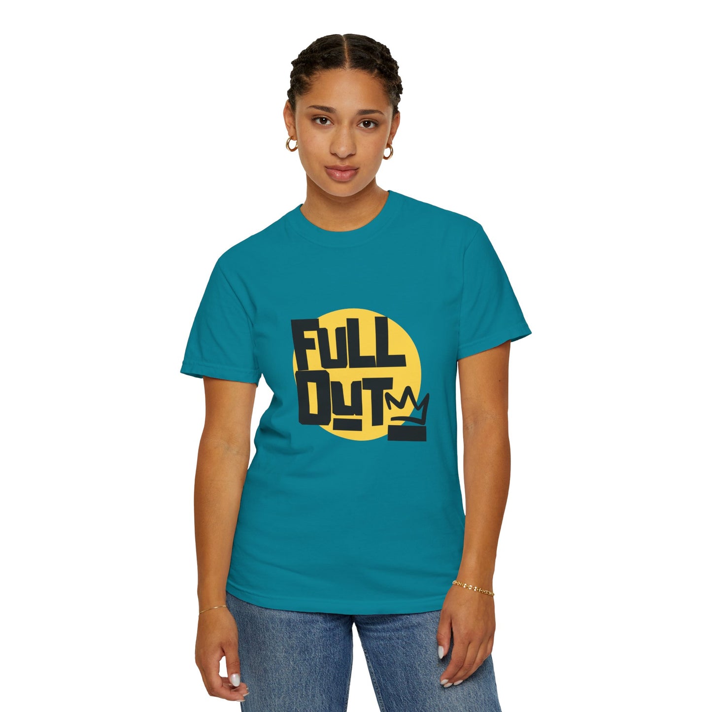 "Full Out" Unisex Garment-Dyed T-Shirt – Bold Streetwear-Inspired Dance Graphic Tee – Performance Shirt for Dancers & Hip Hop Enthusiasts