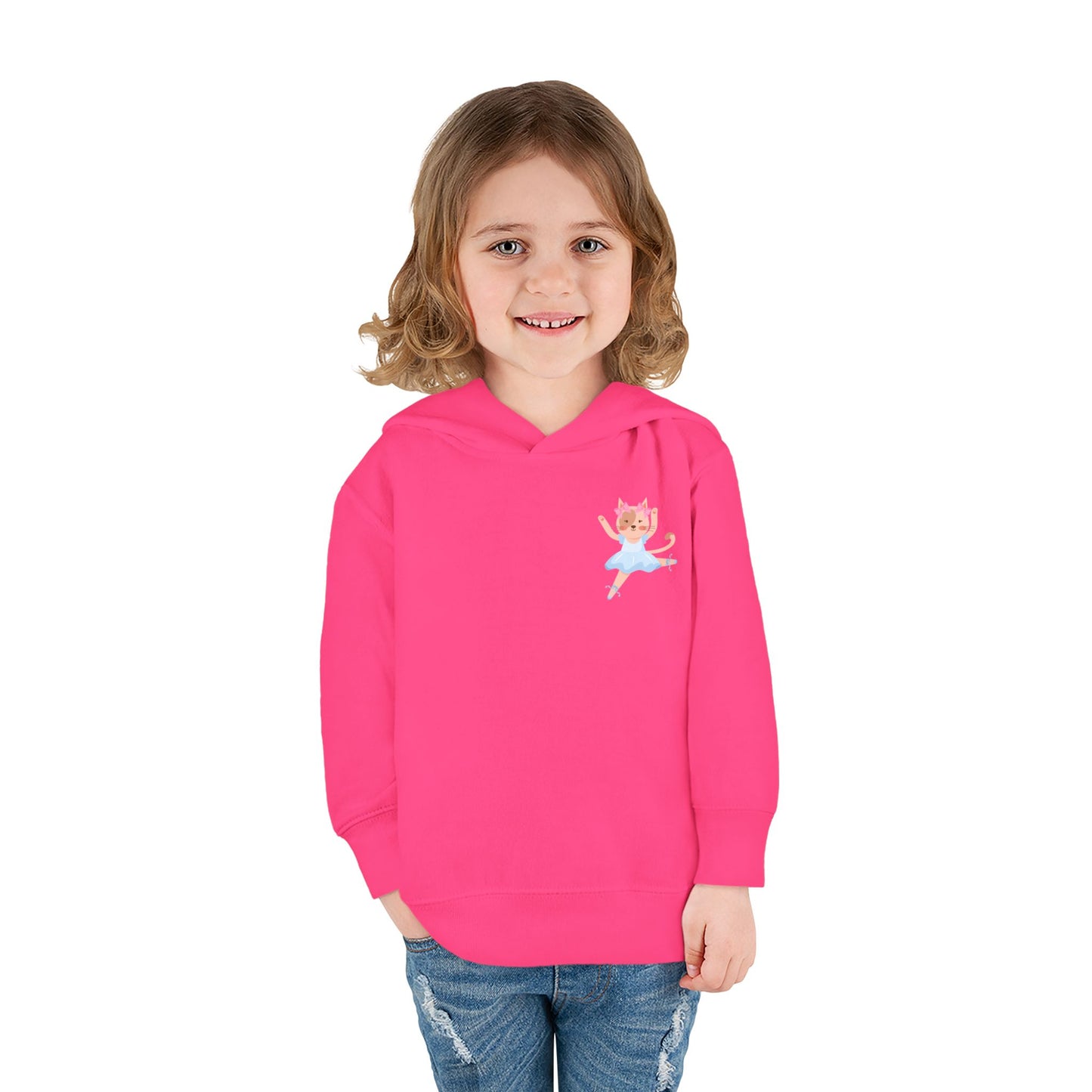 “Every Meow & Then I Dance” Adorable Dancing Cat Graphic | Cute Cat Dance Hoodie for Toddlers & Little Ballet Lovers - Toddler Pullover Hoodie