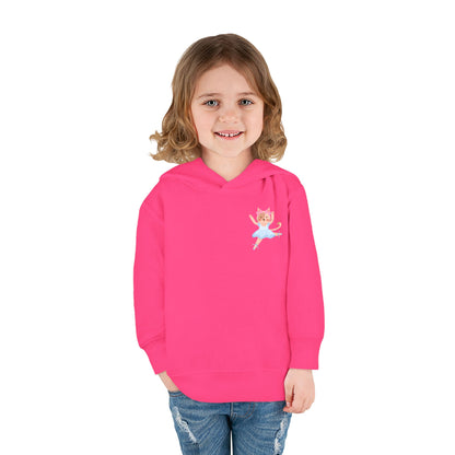 “Every Meow & Then I Dance” Adorable Dancing Cat Graphic | Cute Cat Dance Hoodie for Toddlers & Little Ballet Lovers - Toddler Pullover Hoodie