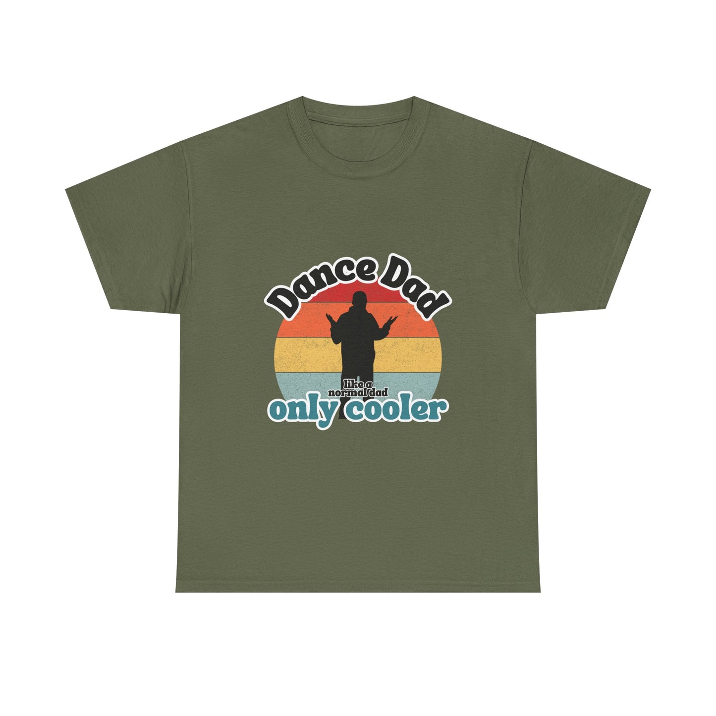 "Dance Dad" Unisex Heavy Cotton Tee – Funny Retro Dance Shirt for Cool Dads