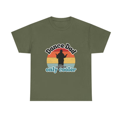 "Dance Dad" Unisex Heavy Cotton Tee – Funny Retro Dance Shirt for Cool Dads