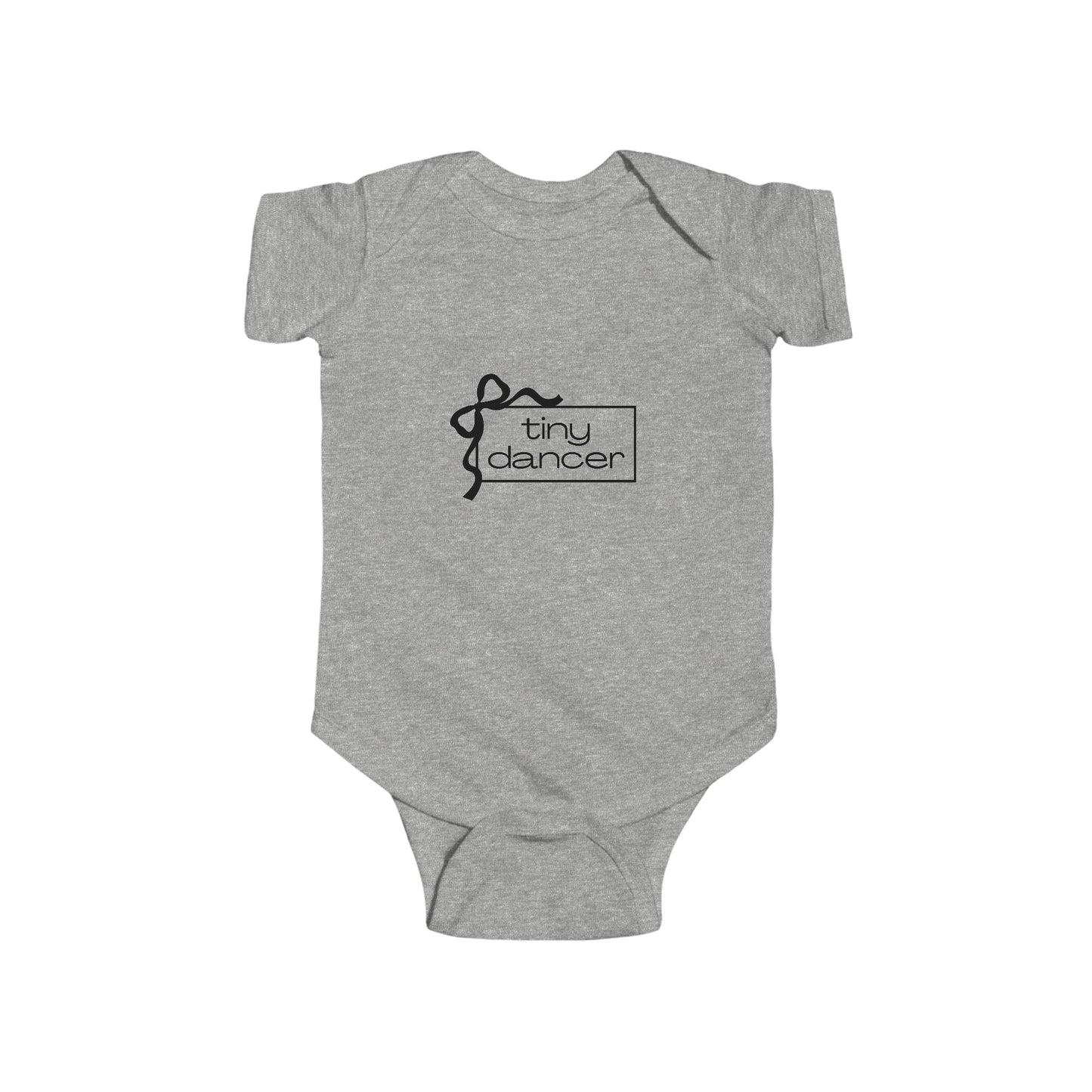 "Tiny Dancer" Infant Short Sleeve Bodysuit – Adorable Dance-Themed Baby One-Piece for Little Ballerinas and Future Movers