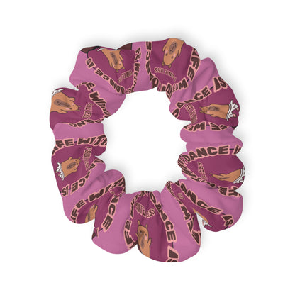 “Life Without Dance Is Pointeless” Scrunchie – Funny Ballet Pun Hair Accessory with Cute Dancing Capybara Graphic