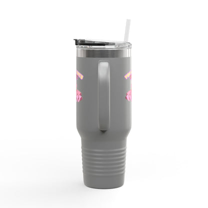 "You Are Tutu Sweet" 40oz Insulated Travel Mug – Cute Kawaii Cupcake Dance-Themed Stainless Steel Tumbler with Handle | Ballet Gift for Dancers & Dance Moms
