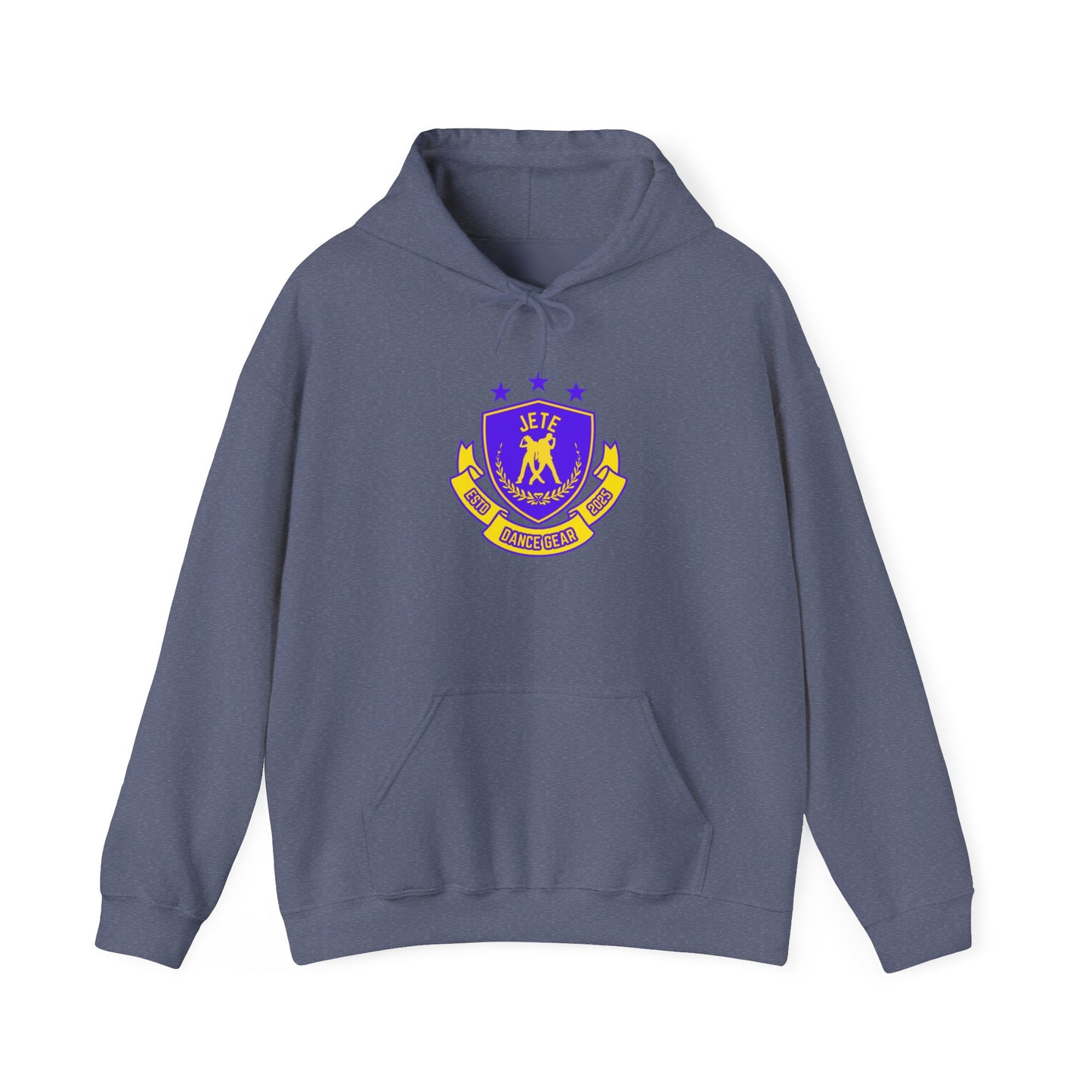 "Jeté Dance Gear" Unisex Hooded Sweatshirt – Collegiate Style Dance Hoodie for Dancers & Dance Lovers