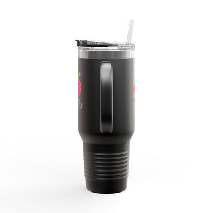 "Turnip the Beet" 40oz Insulated Travel Mug – Cute Veggie Dance Pun Tumbler for Music & Dance Lovers | Jete Shop 🥬🎶✨