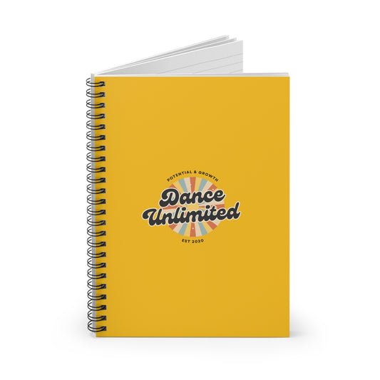 "Dance Unlimited – Potential & Growth" Spiral Notebook – Retro Dance Journal for Dancers, Students & Creative Goal Setters