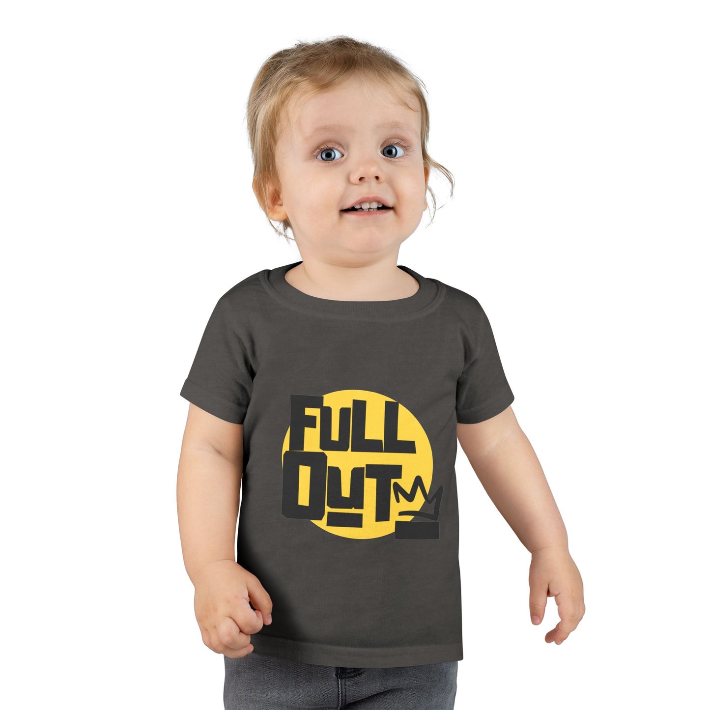 "Full Out" Toddler Dance T-Shirt – Bold Streetwear-Inspired Graphic Short Sleeve Tee for Kids