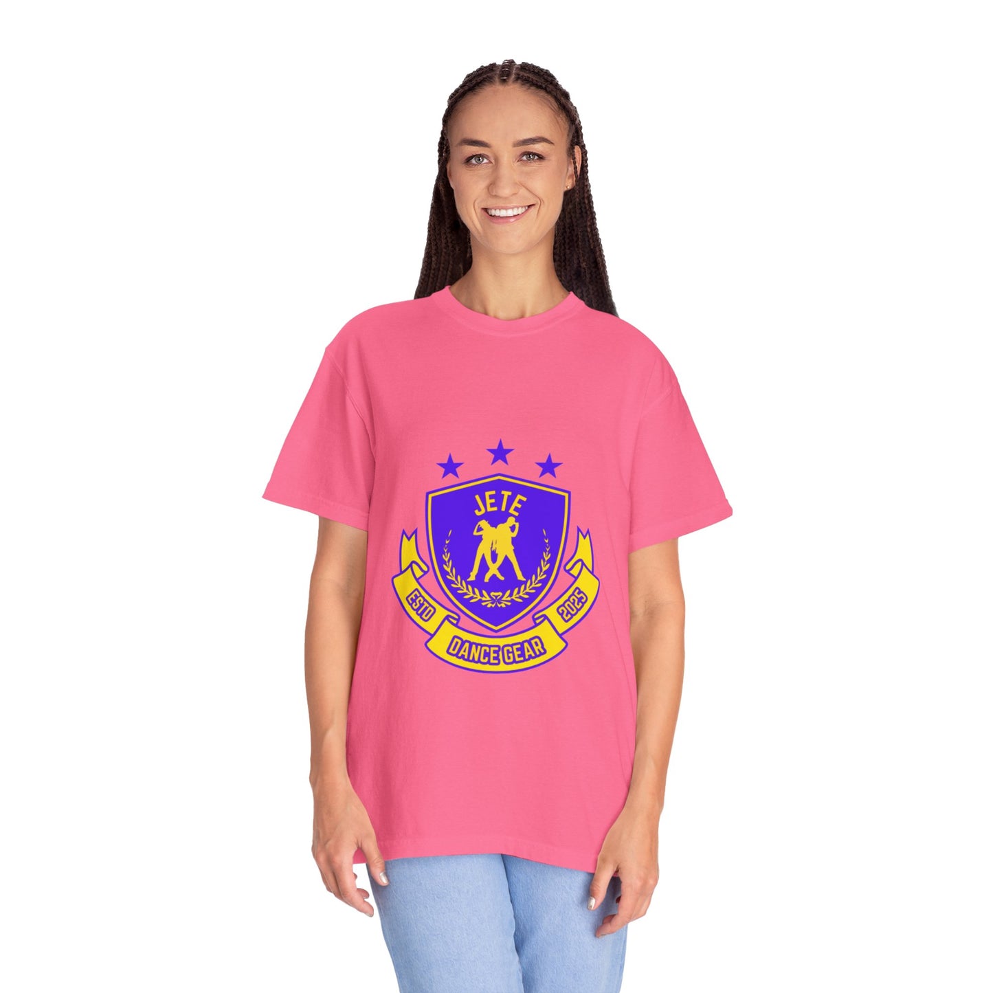 "Jeté Dance Gear" Unisex Garment-Dyed T-Shirt – Collegiate-Style Graphic Tee – Dance Apparel for Dancers & Performers