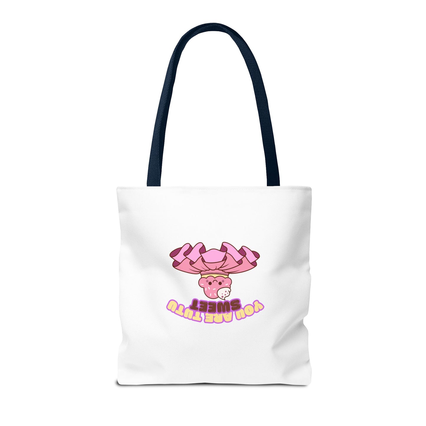 "You Are Tutu Sweet" Kawaii Cupcake Dance Tote Bag – Cute Canvas Bag for Dancers, Dance Moms & Ballet Lovers | Dance Gift Idea
