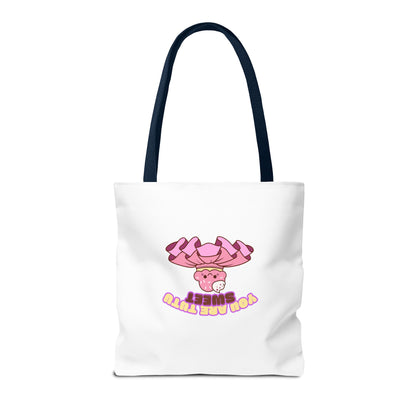 "You Are Tutu Sweet" Kawaii Cupcake Dance Tote Bag – Cute Canvas Bag for Dancers, Dance Moms & Ballet Lovers | Dance Gift Idea