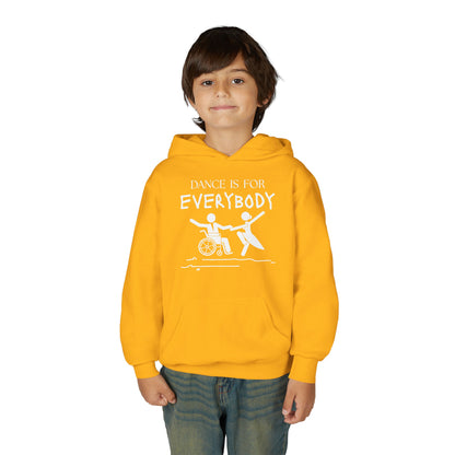 “Dance Is for Everybody” Unisex Youth Hoodie – Inclusive Dance Hoodie for Kids & Teens, Personalized with Name or Studio
