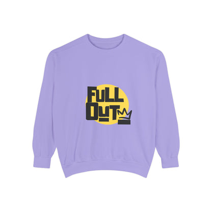"Full Out" Unisex Lightweight Crewneck Sweatshirt – Bold Streetwear-Inspired Dance Graphic Pullover for Dancers & Performers
