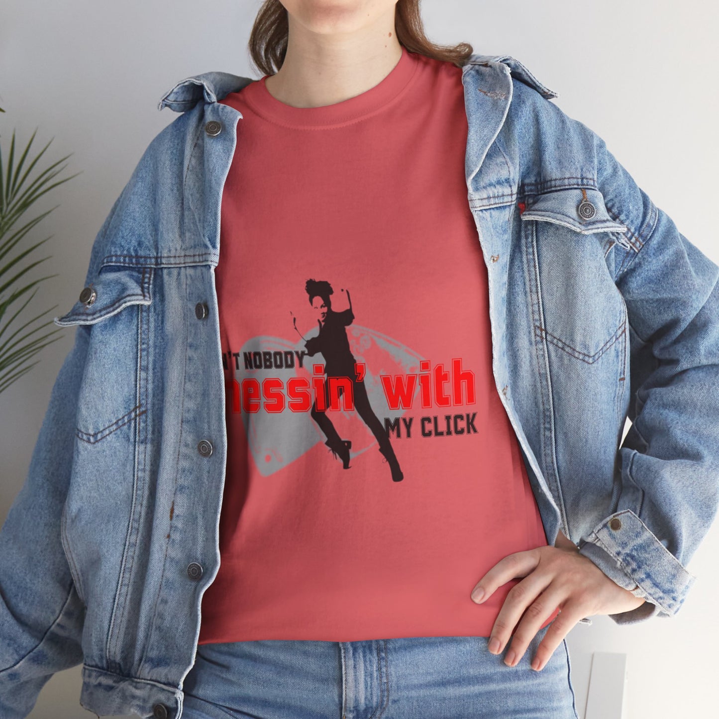 "Ain’t Nobody Messin’ With My Click" Tap Dance Tee – Unisex Heavy Cotton T-Shirt with Taps & Dancer Graphic