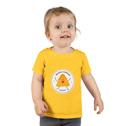 "Nacho Average Dancer" Toddler Dance T-Shirt – Cute Nacho Graphic Short Sleeve Tee for Kids