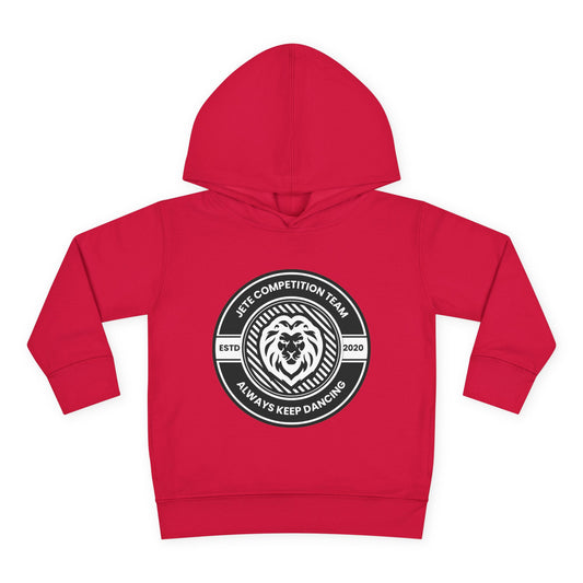 “Jeté Competition Team: Always Keep Dancing” Toddler Pullover Fleece Hoodie – Collegiate Dance Graphic |  Sweatshirt for Kids