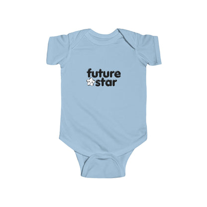 "Future Star” Infant Short Sleeve Bodysuit - Cute Danced-Themed Baby One-Piece for Little Performers and Rising Stars