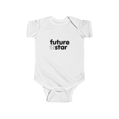 "Future Star” Infant Short Sleeve Bodysuit - Cute Danced-Themed Baby One-Piece for Little Performers and Rising Stars