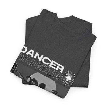 "Dancer" Spotlight Contemporary Dance Graphic Unisex Heavy Cotton Tee – Streetwear-Inspired Dance T-Shirt for Performers & Dance Lovers