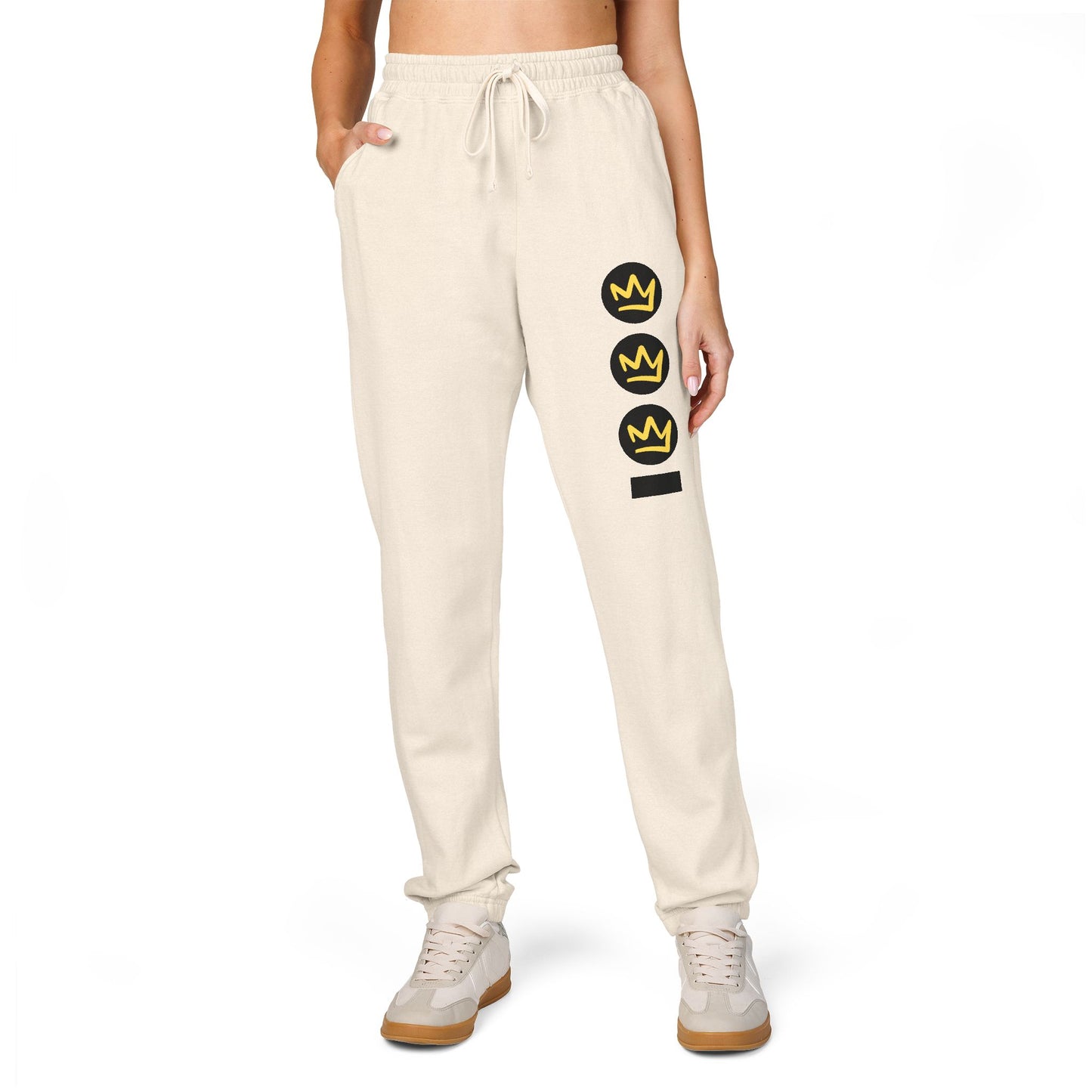 Full Out Premium Collection Fleece Sweatpants – Trendy Unisex Garment-Dyed Dance Joggers with Bold Streetwear Graphic