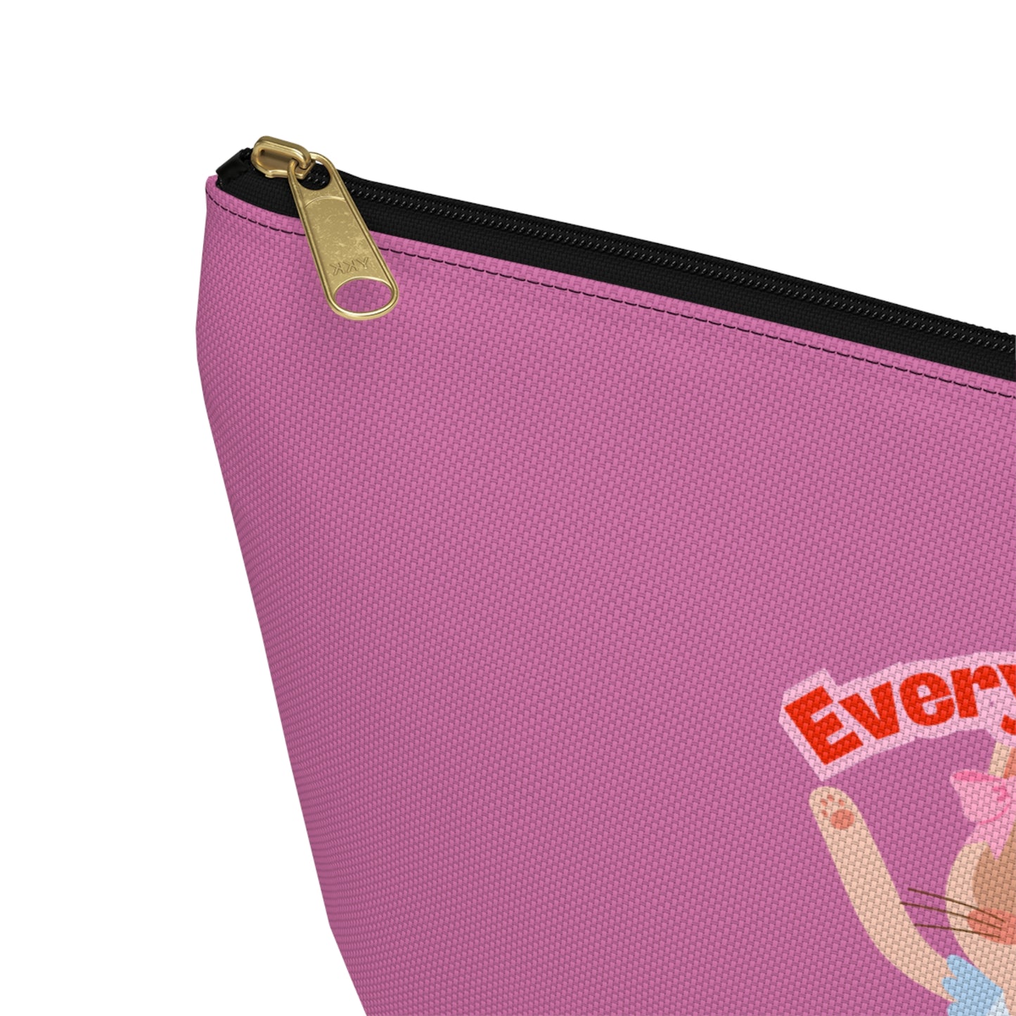 “Every Meow & Then I Dance” Adorable Dancing Cat Graphic | Cute Cat Dance Cosmetic Bag for Ballet Lovers & Travel Essentials - Makeup Bag