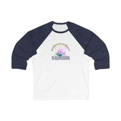 "Boogie, Hustle, Groove - Dancing" Streetwear Dance Graphic – Unisex 3/4 Sleeve Baseball Tee