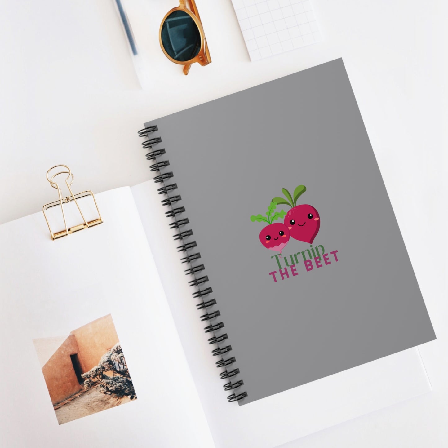 "Turnip the Beet" Spiral Notebook – Cute Veggie Dance Pun Journal for Dancers, Foodies & Pun Lovers