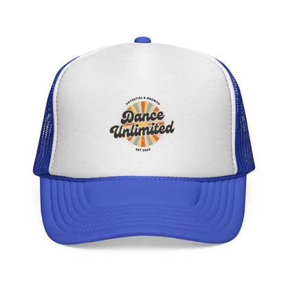 "Dance Unlimited, Potential & Growth" Trucker Hat – Retro Style Graphic Cap for Dancers | Unisex Dance-Themed Hat
