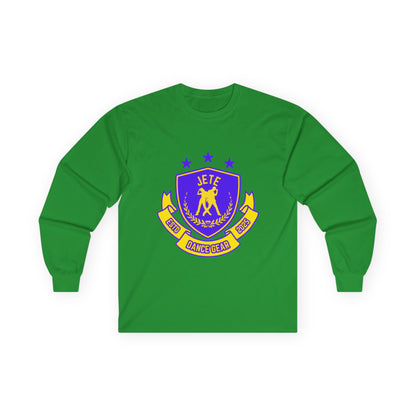 "Jeté Dance Gear" Unisex Long Sleeve Tee – Collegiate-Inspired Dance Shirt for Dancers, Teams & Studio Spirit Wear