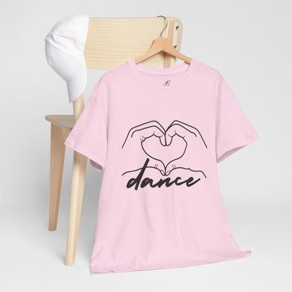 "Dance" Heart Hands Unisex Heavy Cotton Tee – Heart Hands Graphic Dance Lover T-Shirt