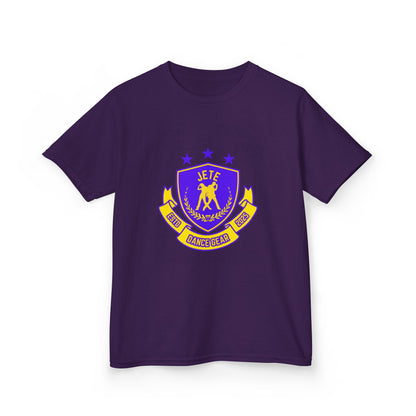 "Jeté Dance Gear" Youth Short Sleeve Tee – Collegiate-Inspired Dancer Graphic Shirt for Kids