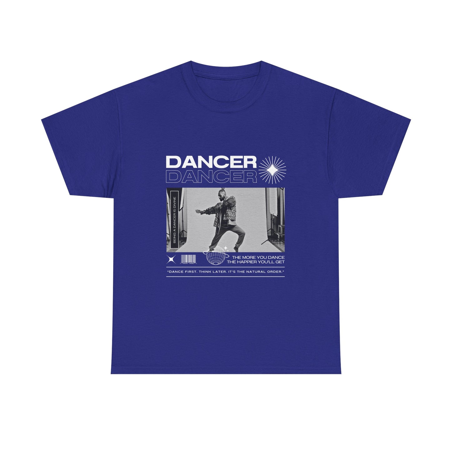 "Dancer "Jazz Pose Unisex Heavy Cotton Tee – Streetwear-Inspired Jazz Dance Graphic T-Shirt for Performers