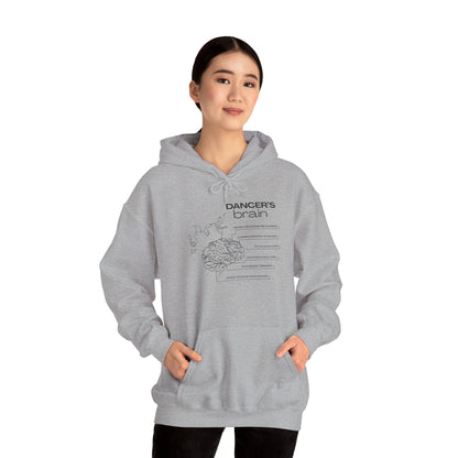 "Dancer’s Brain" Unisex Hoodie – Funny Dance-Themed Hoodie for Teens and Adults with Personalization Option and Cute Dancer Brain Graphic