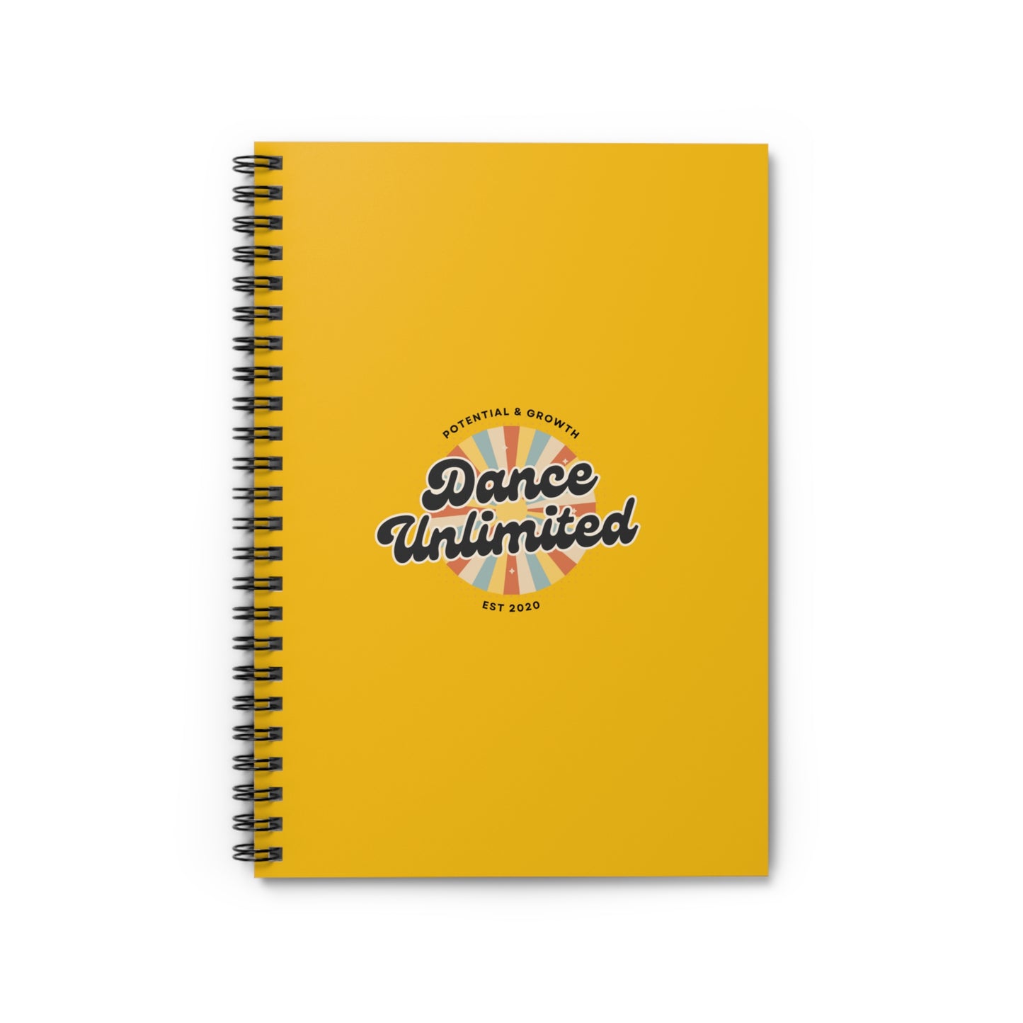 "Dance Unlimited – Potential & Growth" Spiral Notebook – Retro Dance Journal for Dancers, Students & Creative Goal Setters