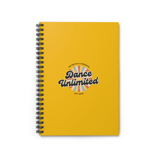 "Dance Unlimited – Potential & Growth" Spiral Notebook – Retro Dance Journal for Dancers, Students & Creative Goal Setters