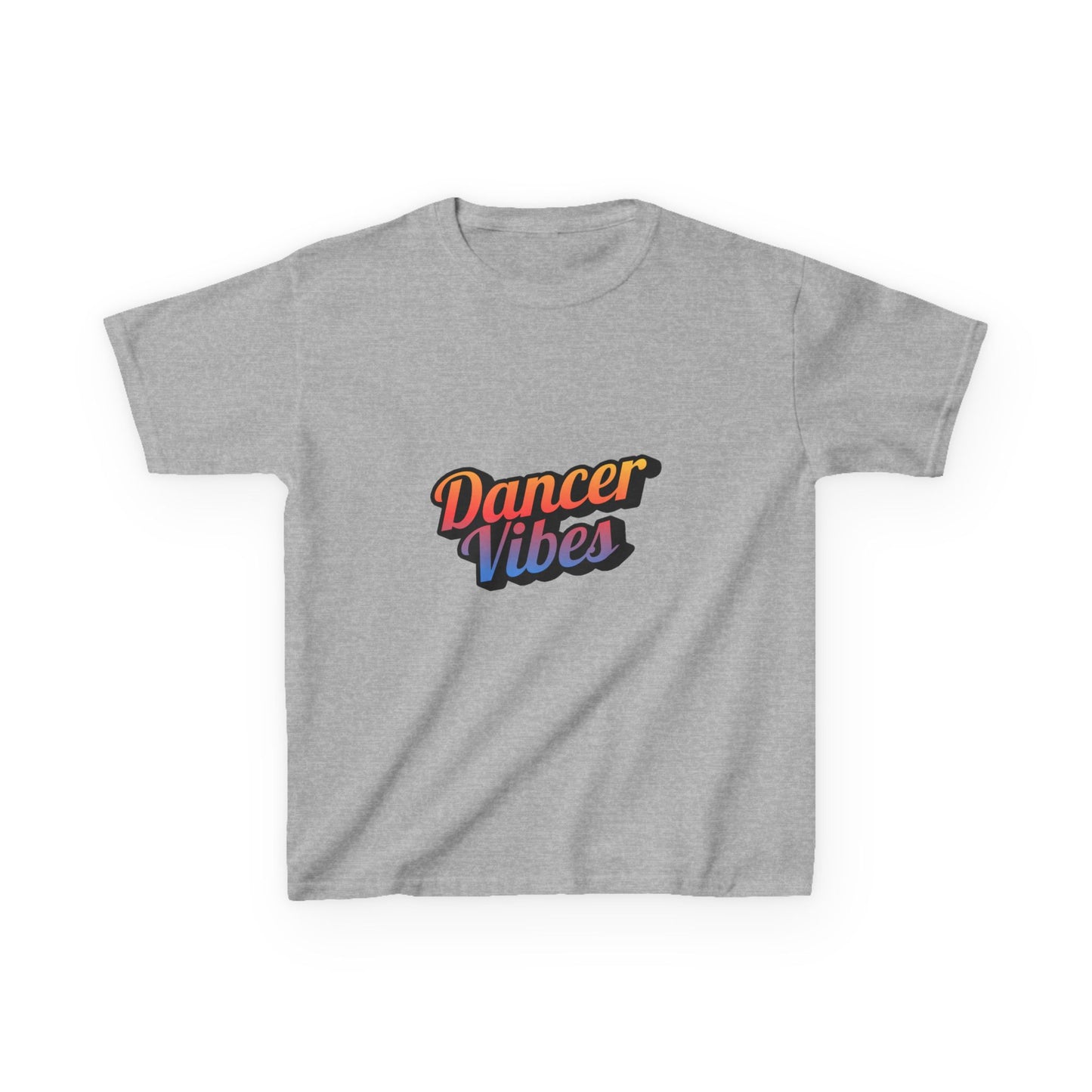 “Dancer Vibes” Colorful Graphic Tee for Kids | Dance-Themed Short Sleeve Shirt - Youth Dance T-Shirt