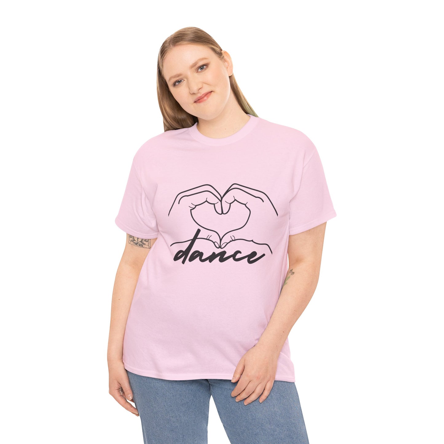 "Dance" Heart Hands Unisex Heavy Cotton Tee – Heart Hands Graphic Dance Lover T-Shirt