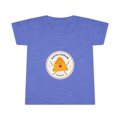"Nacho Average Dancer" Toddler Dance T-Shirt – Cute Nacho Graphic Short Sleeve Tee for Kids