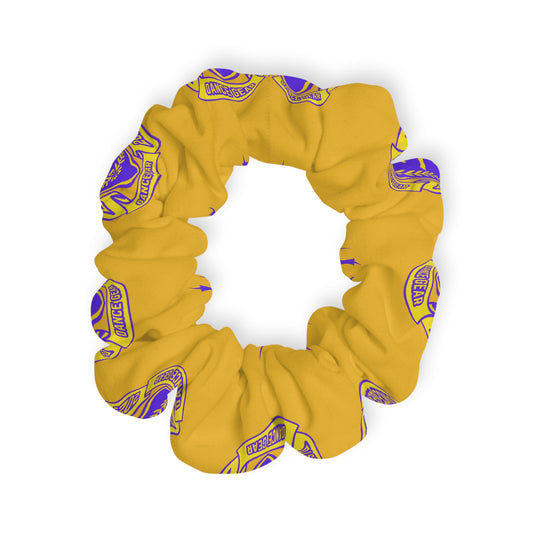 “Jeté Dance Gear” Scrunchie – Collegiate-Inspired Dance Team Hair Accessory for Dancers