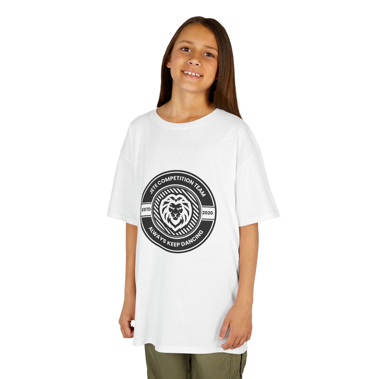 "Jeté Competition Team – Always Keep Dancing" Collegiate Graphic Tee - Youth Dance Team T-Shirt