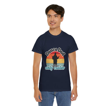 "Dance Dad" Unisex Heavy Cotton Tee – Funny Retro Dance Shirt for Cool Dads